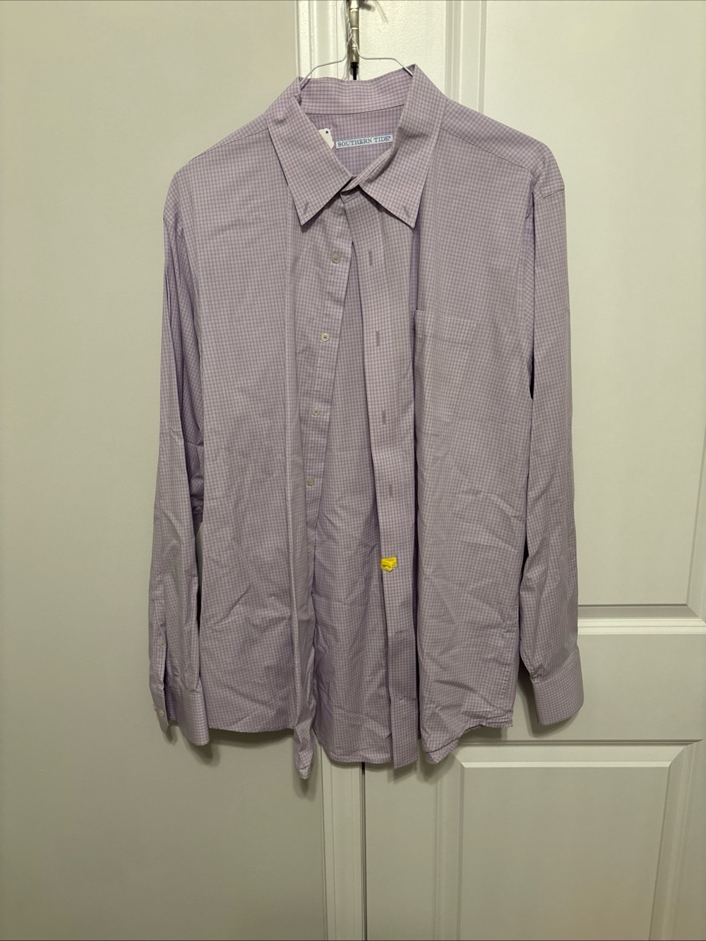 Southern Tide Lavender Check Dress Shirt